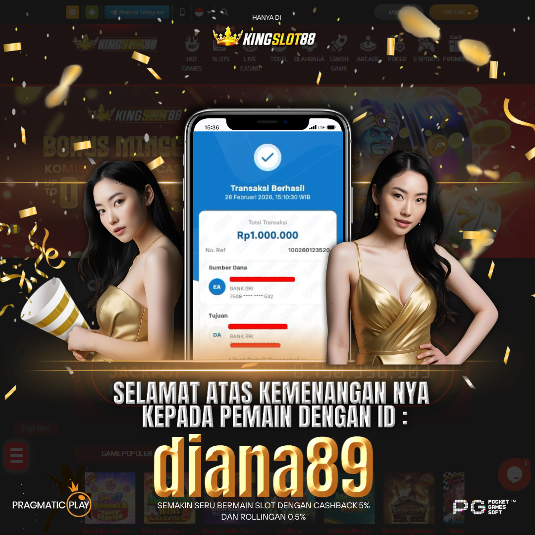 SELAMAT ATAS KEMENANGANNYA UNTUK ID :diana89