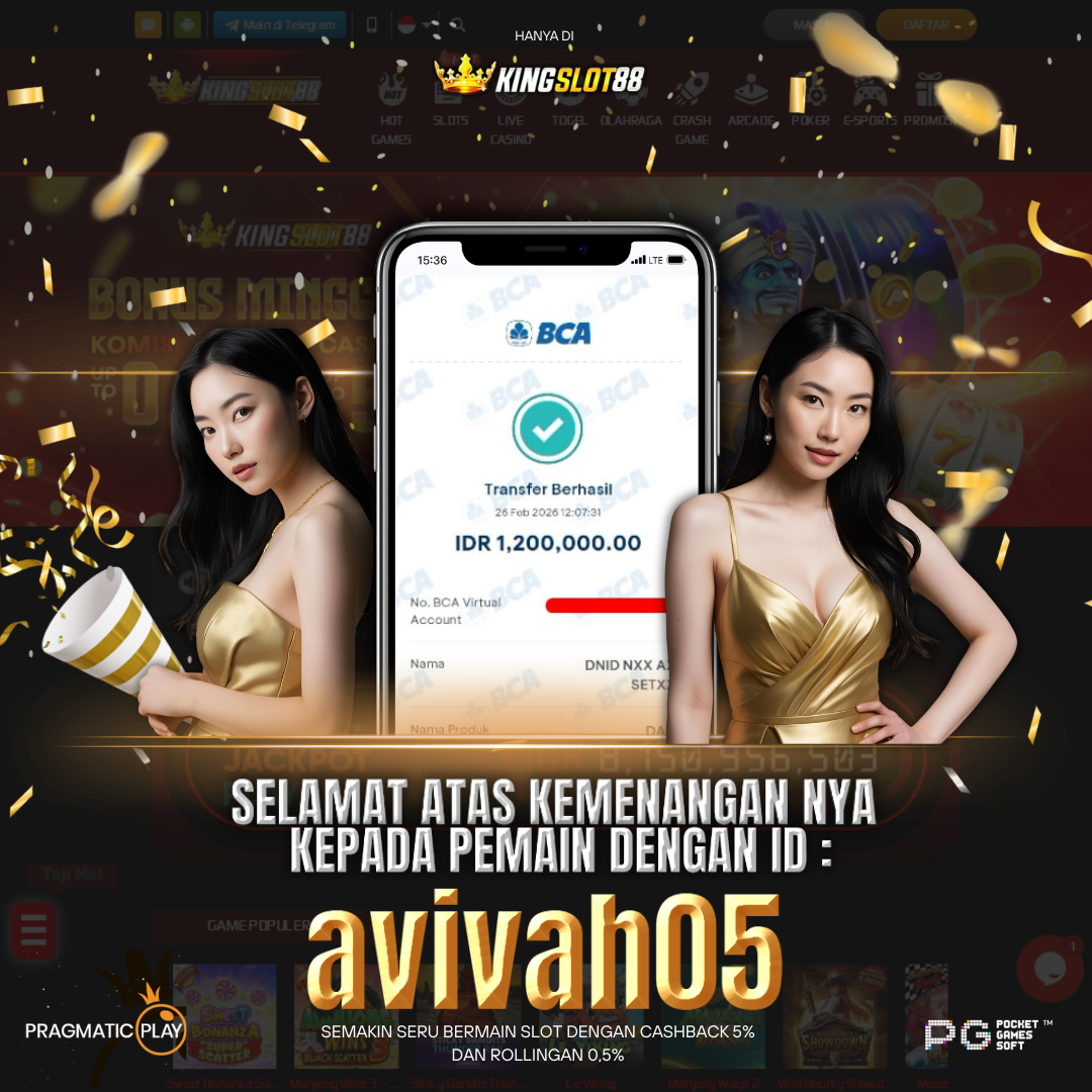 SELAMAT ATAS KEMENANGANNYA UNTUK ID :avivah05