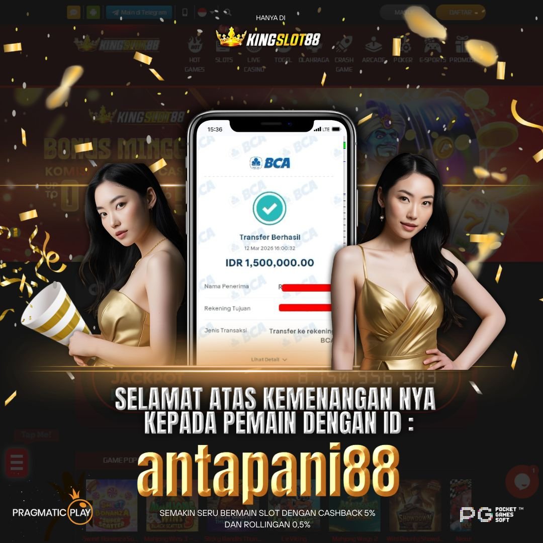 SELAMAT ATAS KEMENANGANNYA UNTUK ID :antapani88