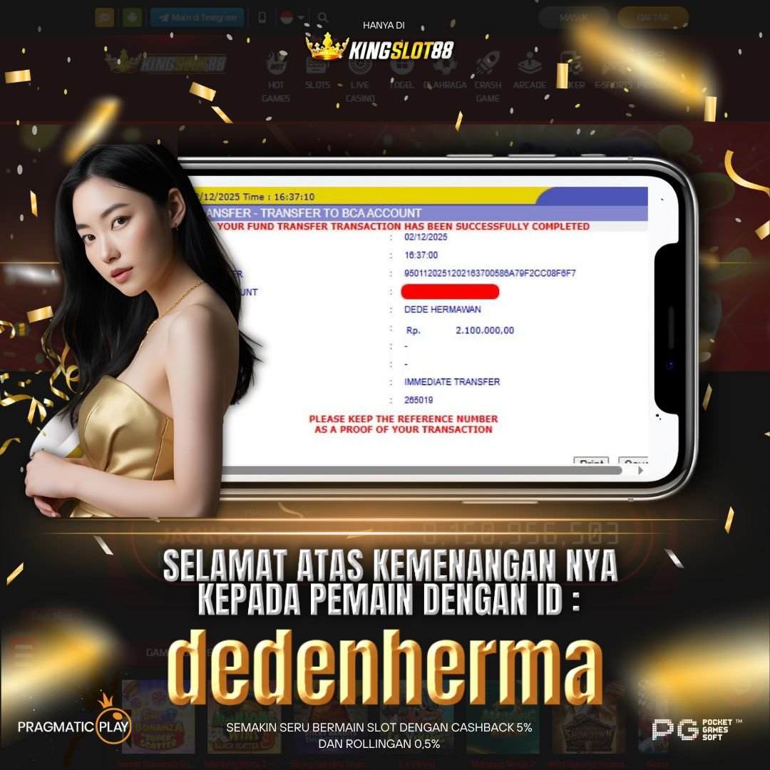 SELAMAT ATAS KEMENANGANNYA UNTUK ID :dedenherma