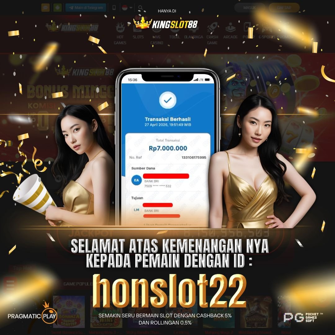 SELAMAT ATAS KEMENANGANNYA UNTUK ID :honslot22