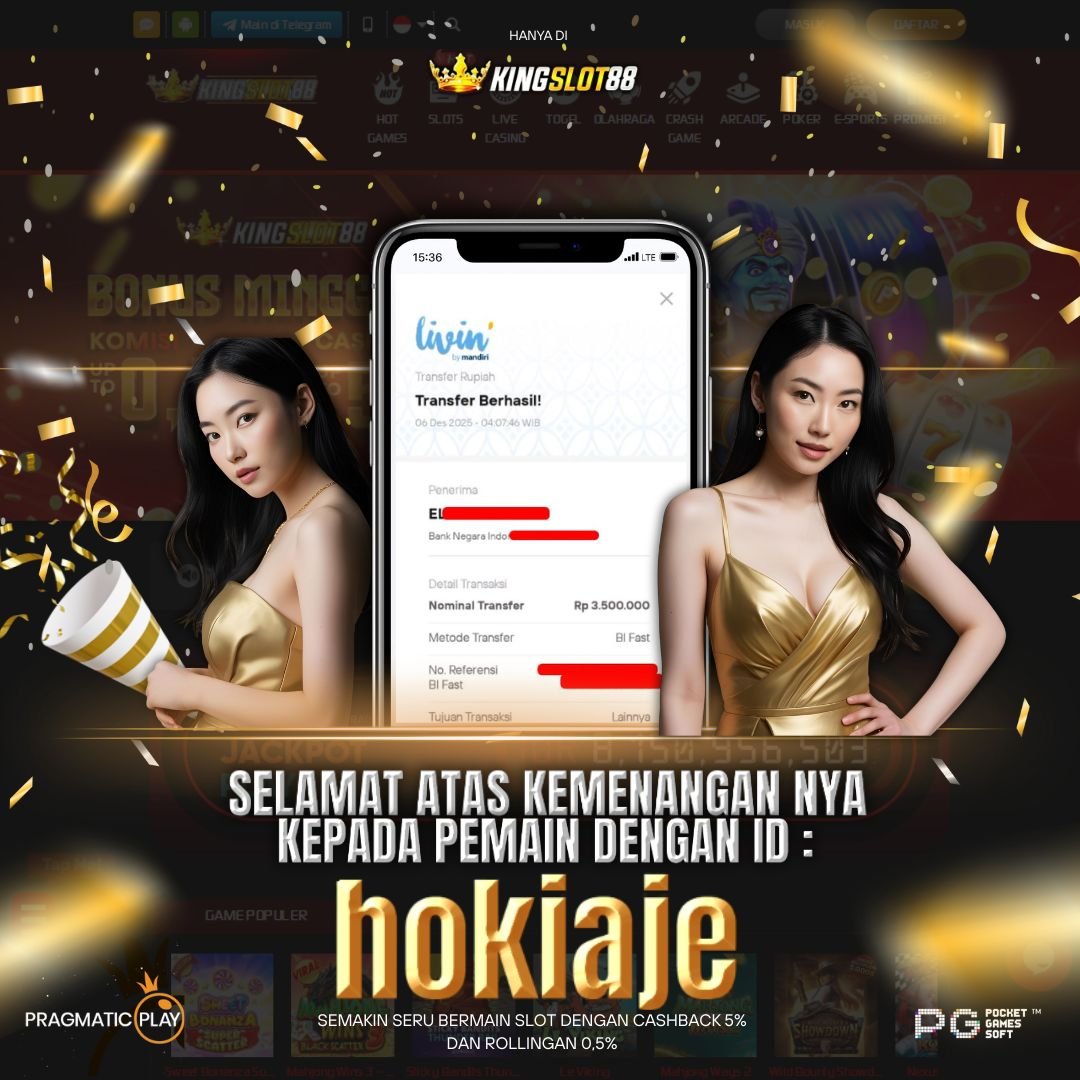 SELAMAT ATAS KEMENANGANNYA UNTUK ID :hokiaje